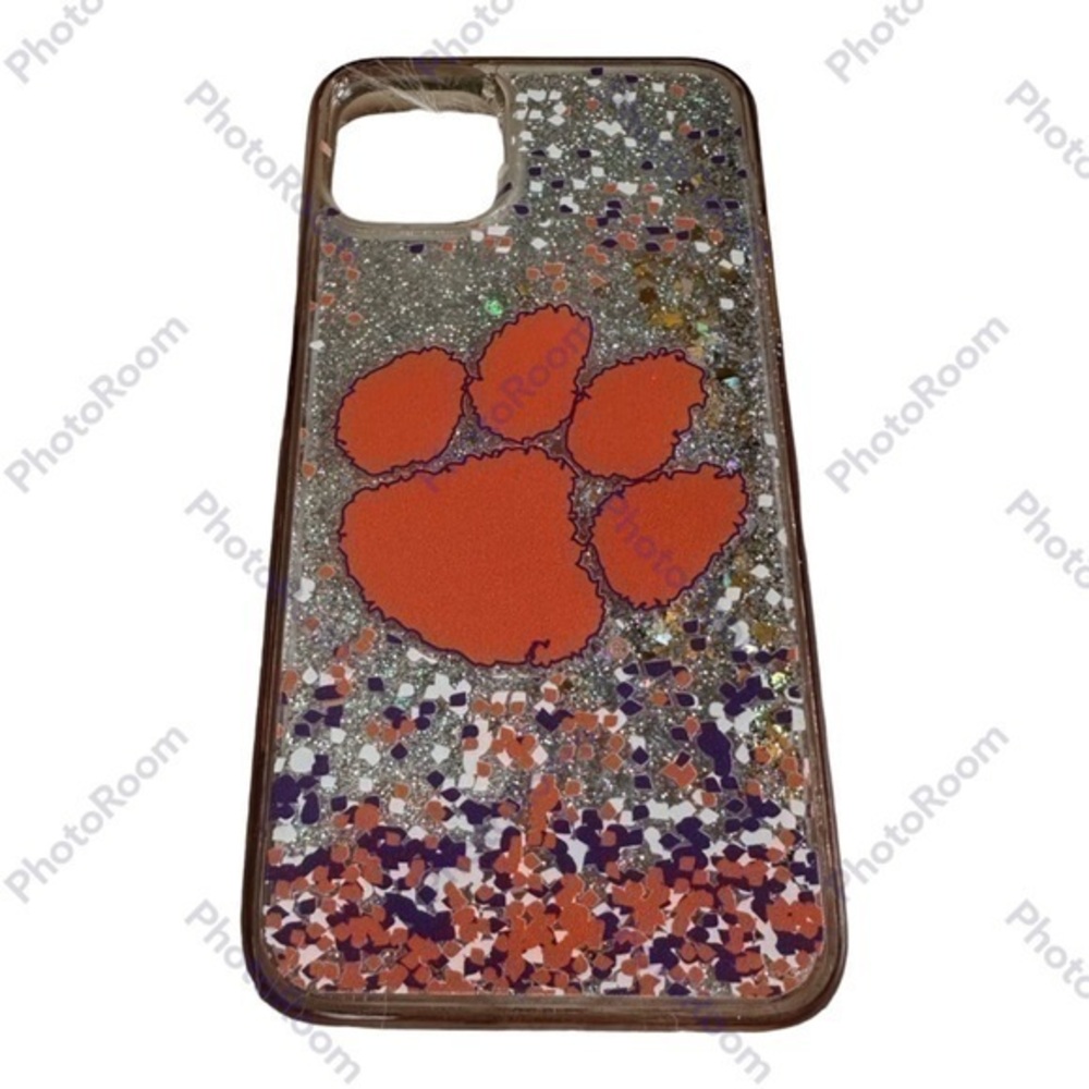 Clemson Tigers iPhone Glitter Confetti Design Case fit’s IPHONE 11 Pro Max